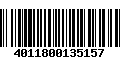 Código de Barras 4011800135157