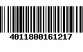 Código de Barras 4011800161217