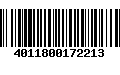 Código de Barras 4011800172213