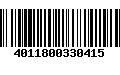 Código de Barras 4011800330415