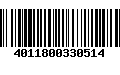 Código de Barras 4011800330514