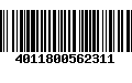 Código de Barras 4011800562311