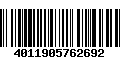 Código de Barras 4011905762692