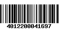 Código de Barras 4012200041697