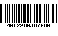 Código de Barras 4012200387900