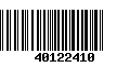 Código de Barras 40122410