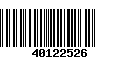 Código de Barras 40122526