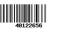 Código de Barras 40122656