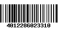 Código de Barras 4012286023310