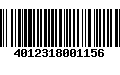 Código de Barras 4012318001156