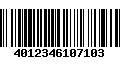 Código de Barras 4012346107103