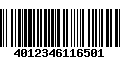 Código de Barras 4012346116501