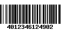 Código de Barras 4012346124902