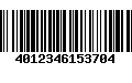 Código de Barras 4012346153704