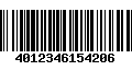 Código de Barras 4012346154206