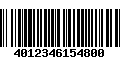 Código de Barras 4012346154800