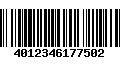 Código de Barras 4012346177502