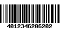 Código de Barras 4012346206202