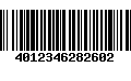 Código de Barras 4012346282602