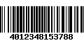 Código de Barras 4012348153788