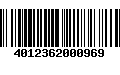 Código de Barras 4012362000969