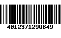 Código de Barras 4012371290849