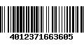 Código de Barras 4012371663605