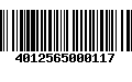 Código de Barras 4012565000117