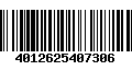 Código de Barras 4012625407306