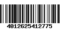 Código de Barras 4012625412775