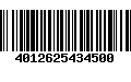 Código de Barras 4012625434500