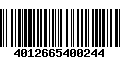 Código de Barras 4012665400244