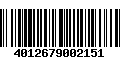 Código de Barras 4012679002151