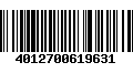 Código de Barras 4012700619631