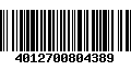 Código de Barras 4012700804389