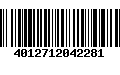 Código de Barras 4012712042281