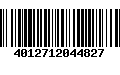 Código de Barras 4012712044827