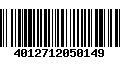 Código de Barras 4012712050149