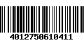 Código de Barras 4012750610411