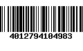 Código de Barras 4012794104983