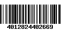 Código de Barras 4012824402669