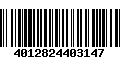 Código de Barras 4012824403147