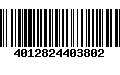 Código de Barras 4012824403802