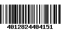 Código de Barras 4012824404151