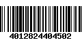 Código de Barras 4012824404502