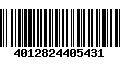 Código de Barras 4012824405431