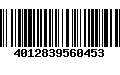 Código de Barras 4012839560453