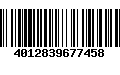 Código de Barras 4012839677458