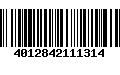 Código de Barras 4012842111314