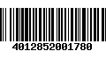 Código de Barras 4012852001780